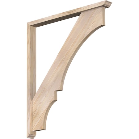 Ekena Millwork Balboa Traditional Smooth Bracket w/ Offset Brace, Douglas Fir, 3 1/2"W x 38"D x 44"H BKT0402X38X44BOA01SDF